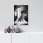 Brud i Brudklänning - Svartvit Poster