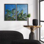 Blue Sky & Green Leaves - Two Piece Poster