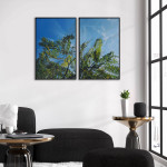Blue Sky & Green Leaves - Two Piece Poster