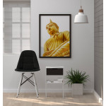 Buddha Statue - Simple Yellow Poster