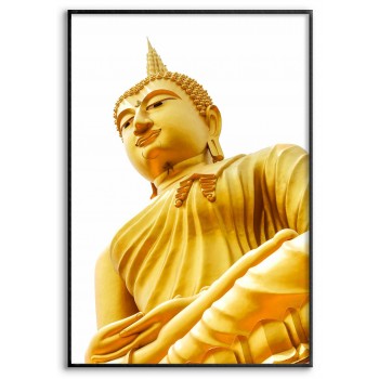Buddha Staty - Enkel Gul Poster