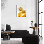 Buddha Statue - Simple Yellow Poster