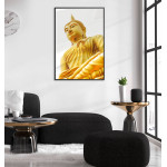 Buddha Statue - Simple Yellow Poster