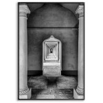 Palace Hallway - Simple Black and White Poster