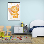 Cute Elephant - Baby Room Poster 