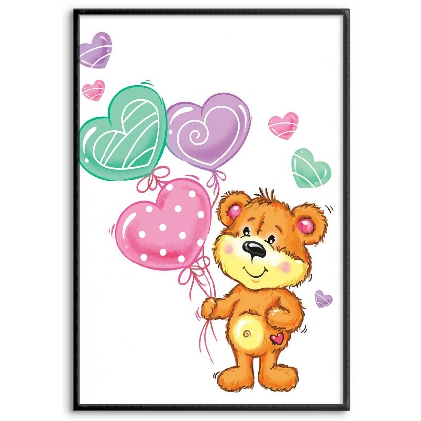 Teddybear - Baby Room Poster 