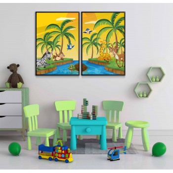 Adorable Animals - Baby Room Poster 