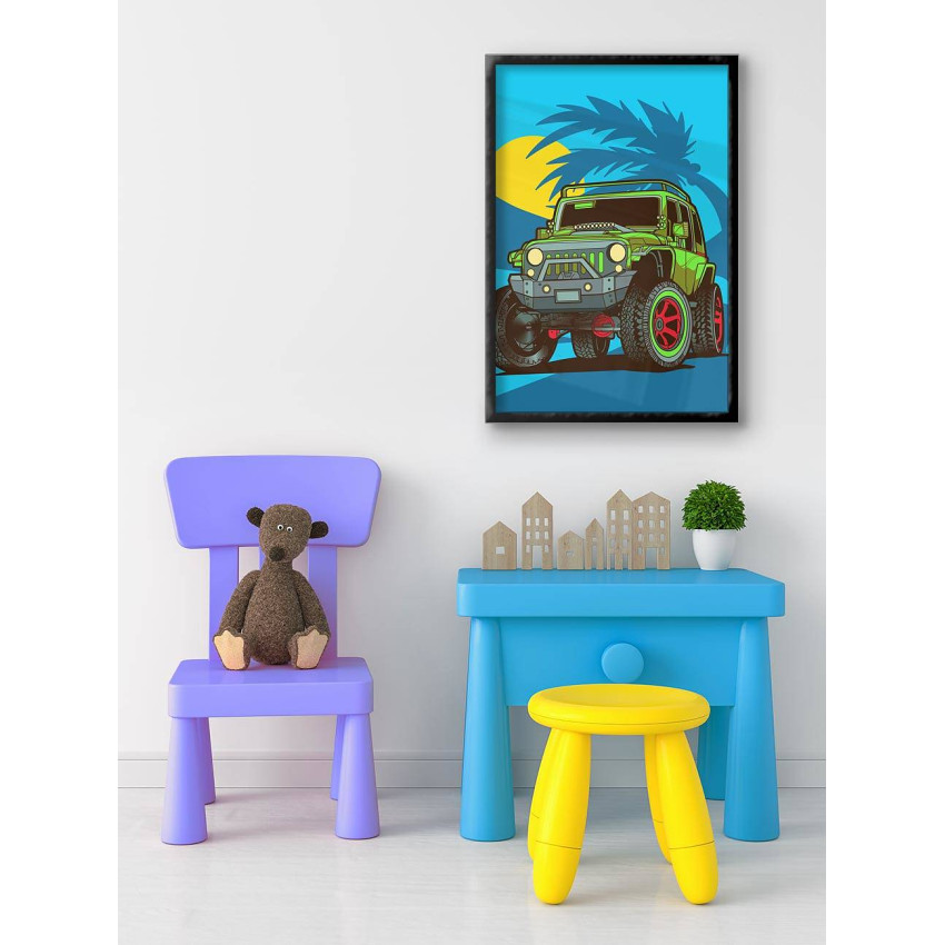 Cool Car - Kids Room Poster