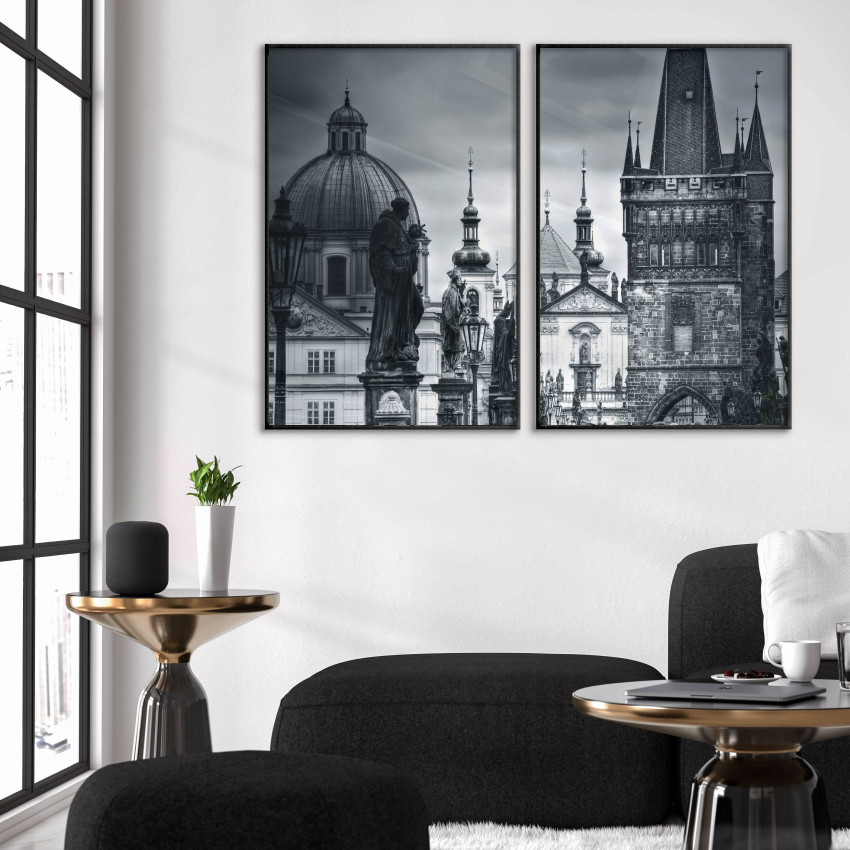 Castle and Statues - Simple Posters 50x70 cm x 2