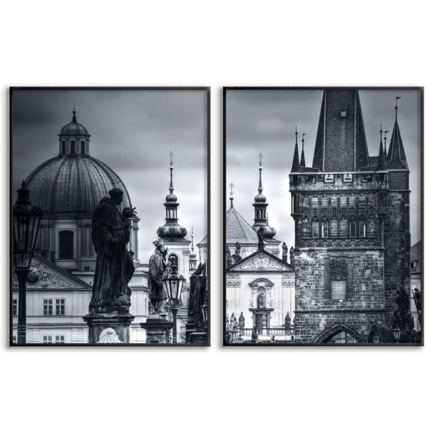 Castle and Statues - Simple Posters 50x70 cm x 2