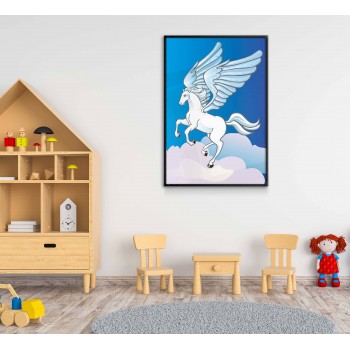 Pegasus Häst med Vingar - Enkel Poster Pegasus Häst med Vingar - Enkel Poster