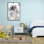 Astronaut Illustration - Simple Illustration Poster