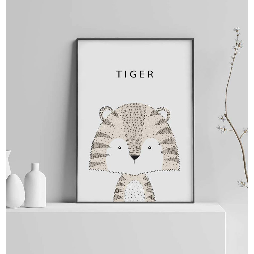 Cute Tiger - Kids Poster