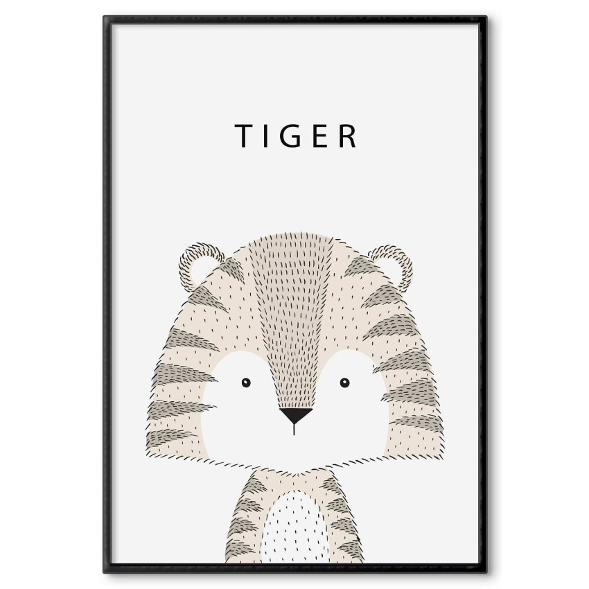 Cute Tiger - Kids Poster