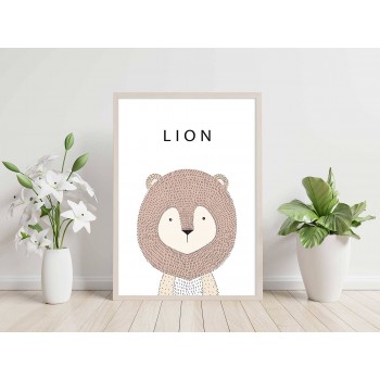 Lejon - Enkel Barntavla Lejon - Enkel Barntavla