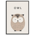 Cute Owl - Kids Poster