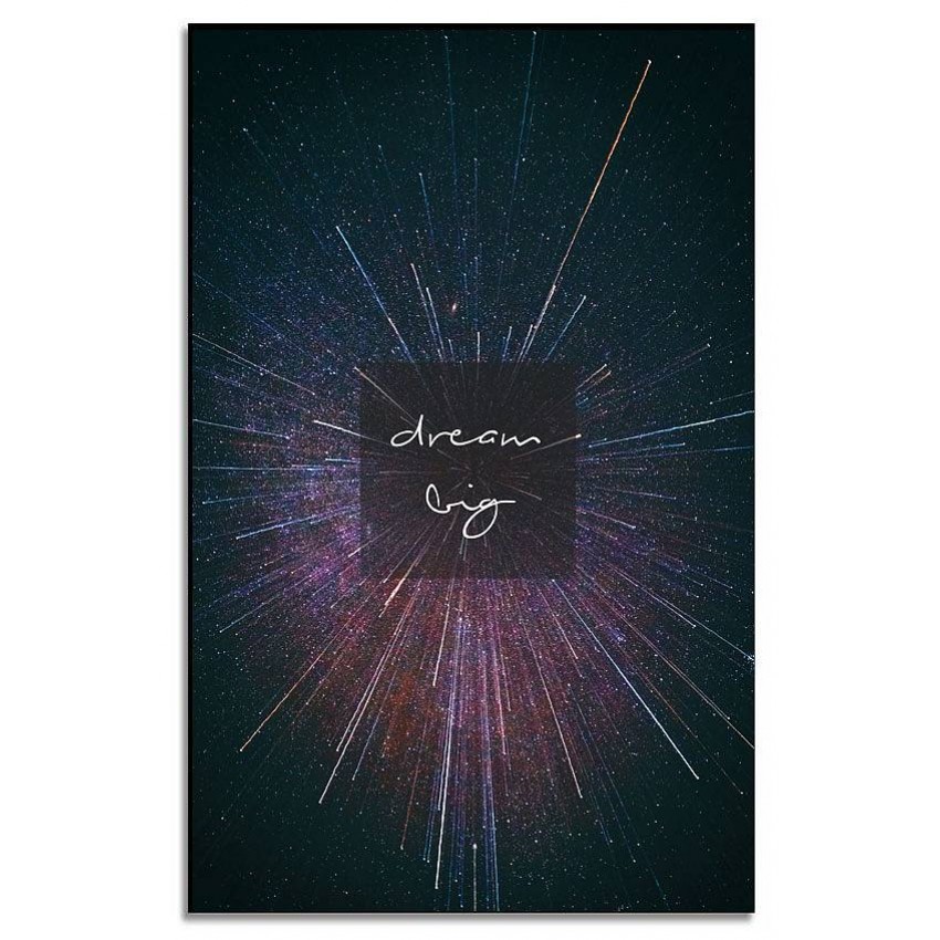 Dream Big Universe - Enkel Abstrakt Poster Dream Big Universe - Enkel Abstrakt Poster