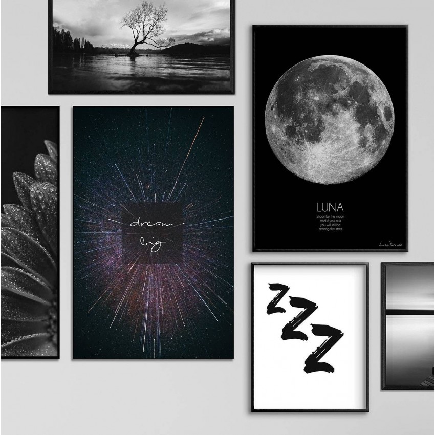 Dream Big Universe - Enkel Abstrakt Poster Dream Big Universe - Enkel Abstrakt Poster