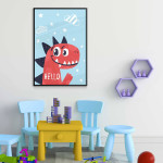 Baby dinosaur - Kids room poster 
