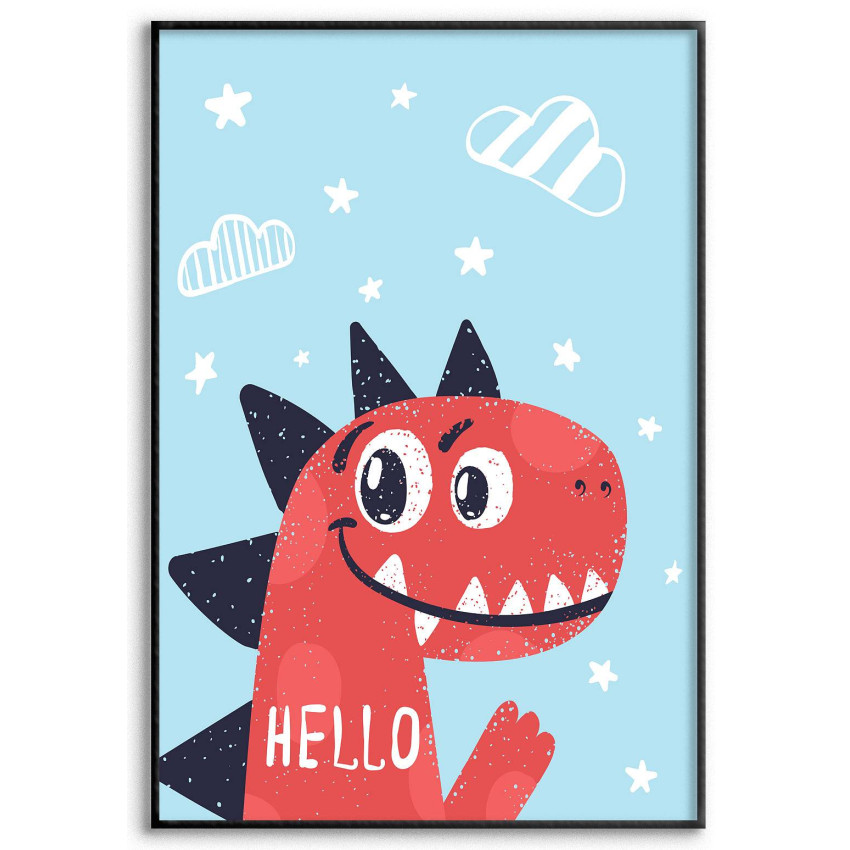 Baby dinosaur - Kids room poster 