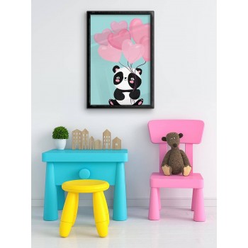 Cute panda bear - Simple kids poster 
