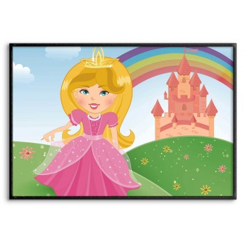 Beautiful princess and castle - Poster