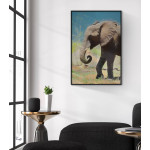 African elephant painting - Poster