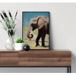 African elephant painting - Poster