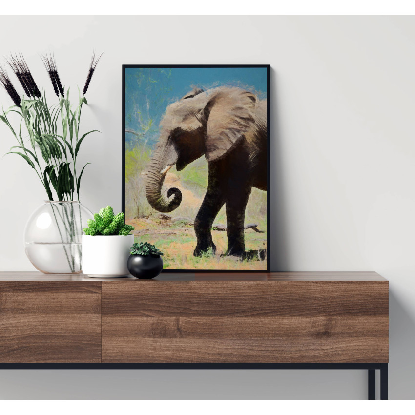 African elephant painting - Poster