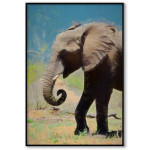 African elephant painting - Poster