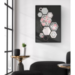 Abstract art & roses - Simple poster