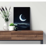 Moon & stars - Illustration poster