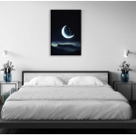 Moon & stars - Illustration poster