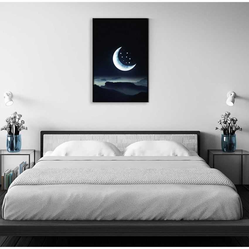 Moon & stars - Illustration poster