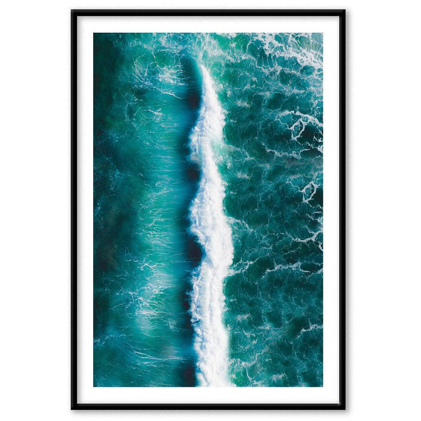 Water and wave - Trendy poster