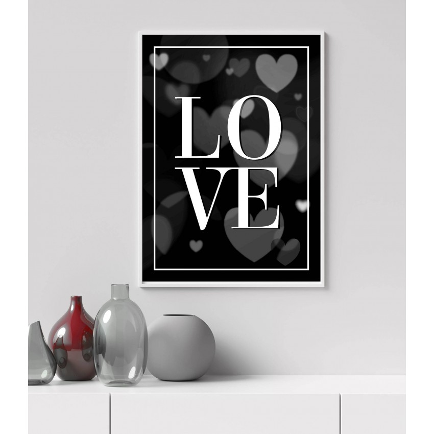 LOVE - Trendig & enkel text poster
