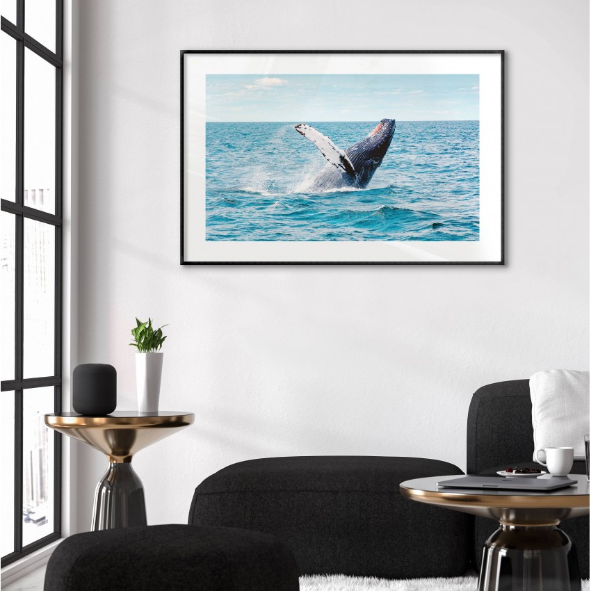 Whale fin - Simple poster Whale fin - Simple poster