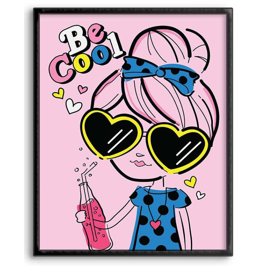 Kids poster - Be cool girl