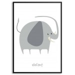 Kids poster - Sweet & simple elephant