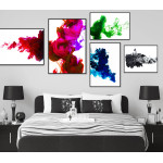 Abstrakt grön rök - Enkel & snygg affisch