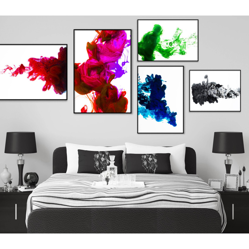 Abstrakt grön rök - Enkel & snygg affisch