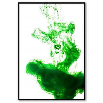Abstract green smoke - Simple poster