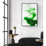 Abstrakt grön rök - Enkel & snygg affisch