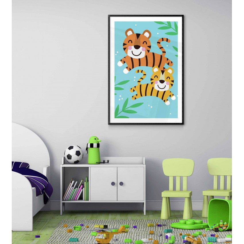 Happy lions - Cute & simple kids poster