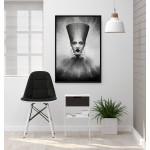 Skogens Gudinna - Mystisk svartvit poster