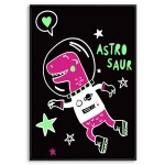 Söt astronaut dinosaur i rymden - Barntavla Söt astronaut dinosaur i rymden - Barntavla