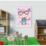 Tecknad & söt barntavla - Cool hund