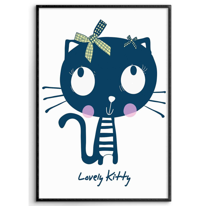 Kids Room Poster - Cute & Cool Kitty