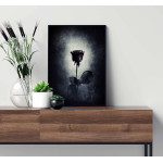 Black & White Grunge Rose