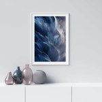 Abstrakt poster med vackra fjädrar